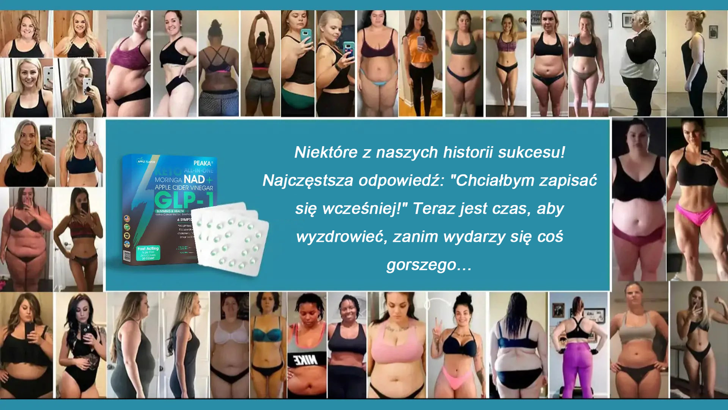 Oficjalny autoryzowany sklep PEAKA® GLP-1 Slimming & Health Ultra Concentrated Essence Liquid Pearls - NAD+ Moringa & ACV & Keto BHB (✅szybkie, długotrwałe, leczące cukrzycę, otyłość i choroby układu krążenia) - ⚡Opracowane przez Obesity Society