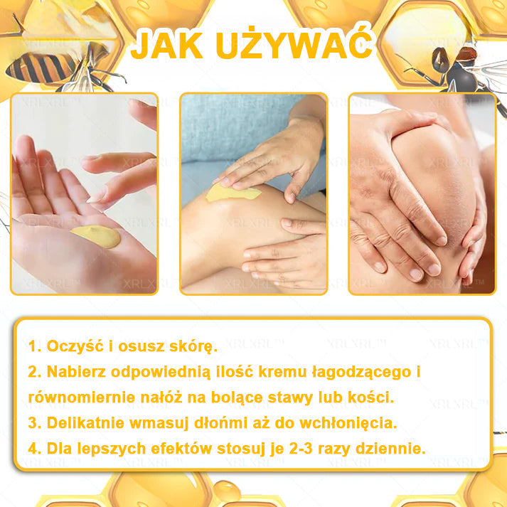 XRLXRL® Jad pszczeli Maść przeciwbólową wspomagającą gojenie kości 🎉🌸(Szczególnie dla osób starszych i zalecane przez EFORT)
