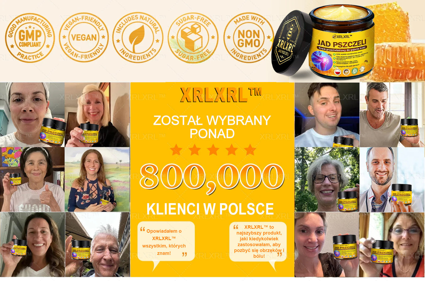 XRLXRL® Jad pszczeli Maść przeciwbólową wspomagającą gojenie kości 🎉🌸(Szczególnie dla osób starszych i zalecane przez EFORT)