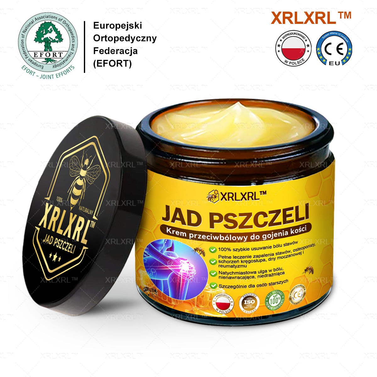 XRLXRL® Jad pszczeli Maść przeciwbólową wspomagającą gojenie kości 🎉🌸(Szczególnie dla osób starszych i zalecane przez EFORT)
