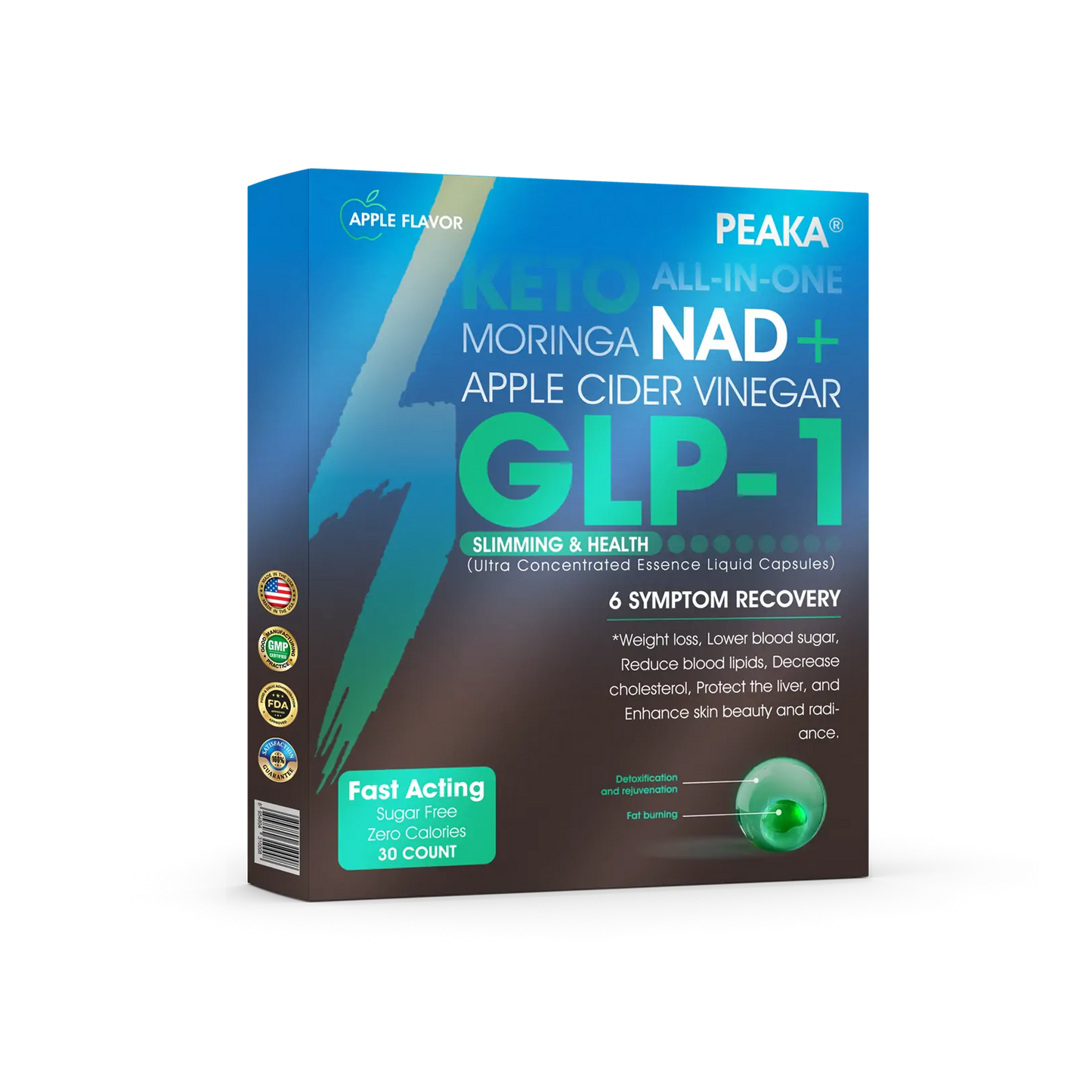 Oficjalny autoryzowany sklep PEAKA® GLP-1 Slimming & Health Ultra Concentrated Essence Liquid Pearls - NAD+ Moringa & ACV & Keto BHB (✅szybkie, długotrwałe, leczące cukrzycę, otyłość i choroby układu krążenia) - ⚡Opracowane przez Obesity Society