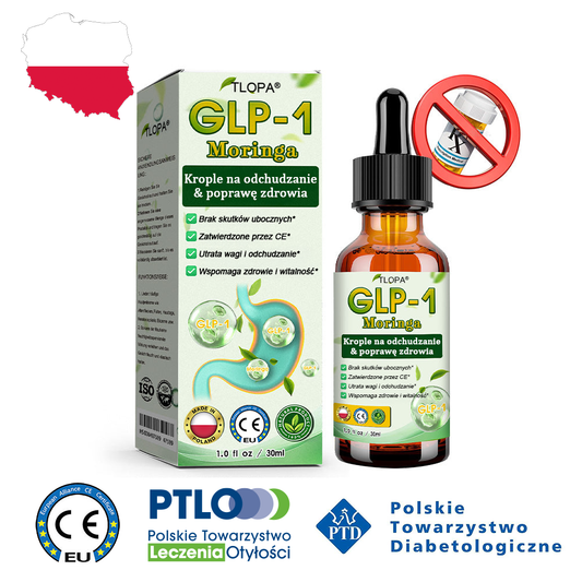 HHVB® GLP-1 Krople odchudzające wzmacniające zdrowie👨‍⚕️ (Spalacz tłuszczu klasy spożywczej - Opracowany przez Polskie Towarzystwo Walki z Otyłością)