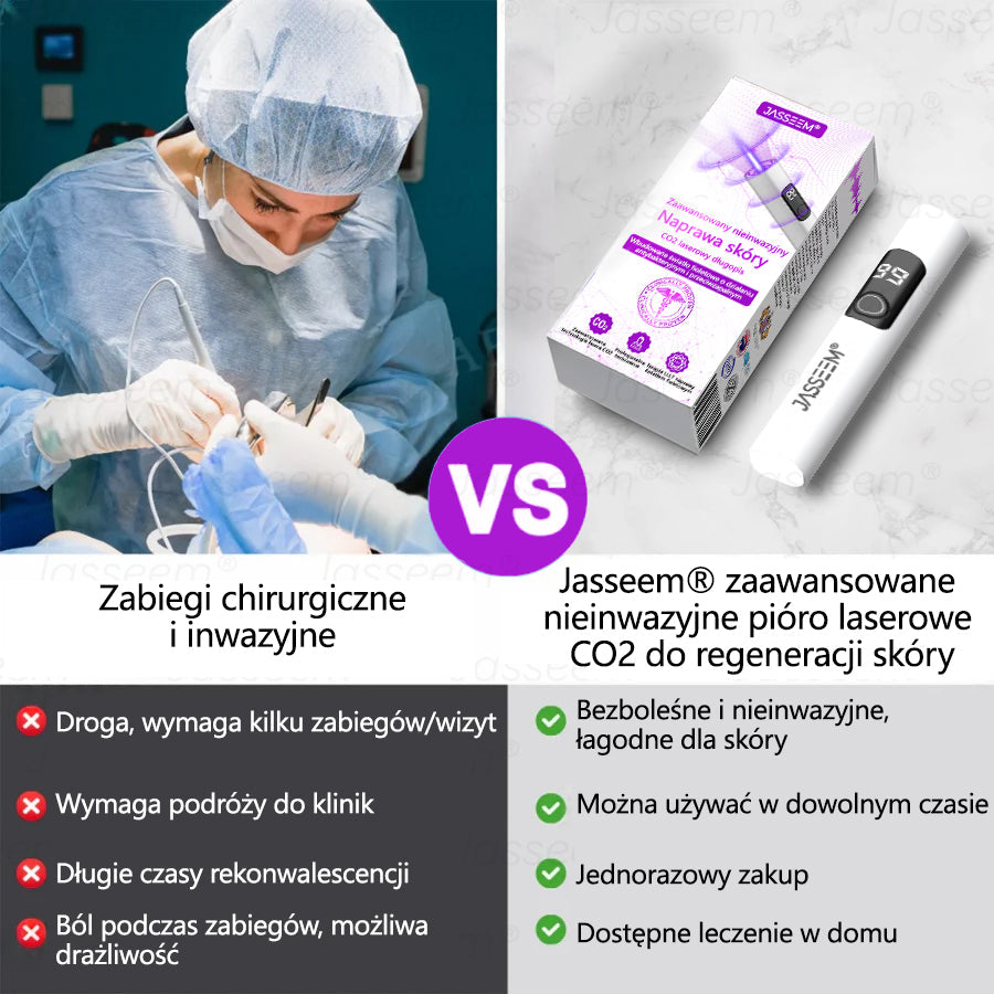 🔥𝐉𝐚𝐬𝐬𝐞𝐞𝐦® Zaawansowany nieinwazyjny laser CO₂ do naprawy skóry 🎉 (Delikatnie usuwa brodawki, znamiona, plamy starcze i narośla skórne – bez bólu, bez zamieszania!)