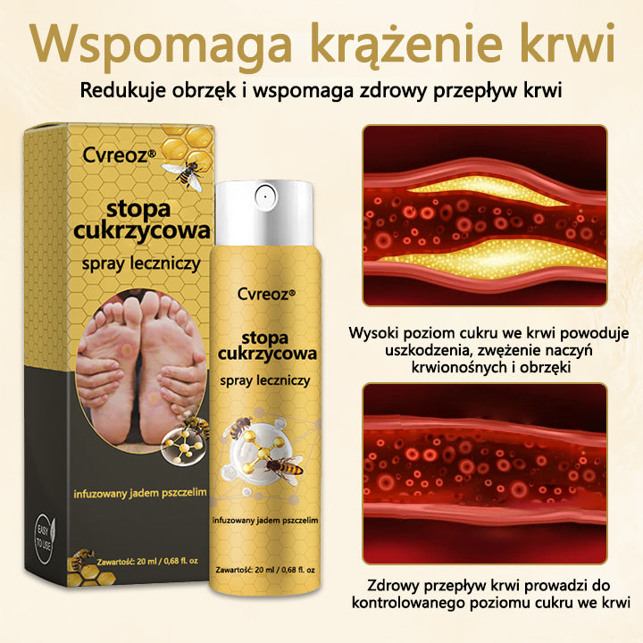 Cvreoz® Leczniczy spray z jadem pszczelim do gojenia i regeneracji ran na dłoniach i stopach🌿