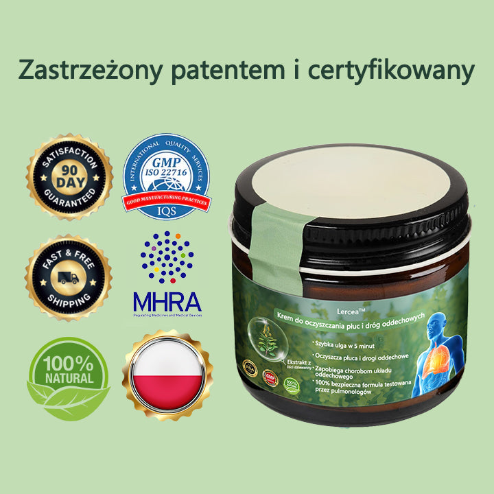 [Noworoczna oferta specjalna] Lercea™ Krem regenerujący płuca z dziewanny - zatwierdzony przez British Thoracic Society w celu wspierania zdrowia płuc👑👑